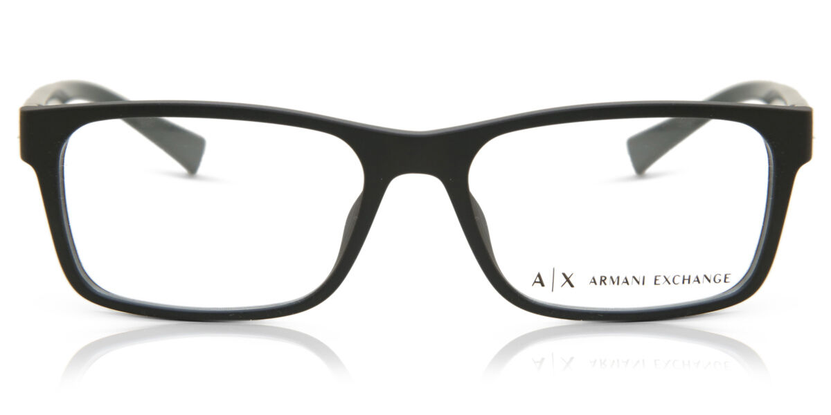 Image of Armani Exchange AX3038F Asian Fit 8199 Óculos de Grau Pretos Masculino PRT