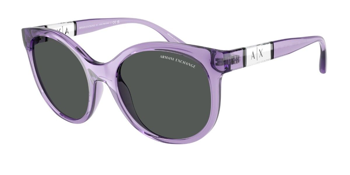 Image of Armani Exchange AX4120S 823687 54 Lunettes De Soleil Femme Purple FR