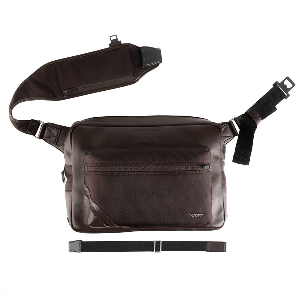 Image of Artonvel Original Full Brown Messenger Bag Size EN