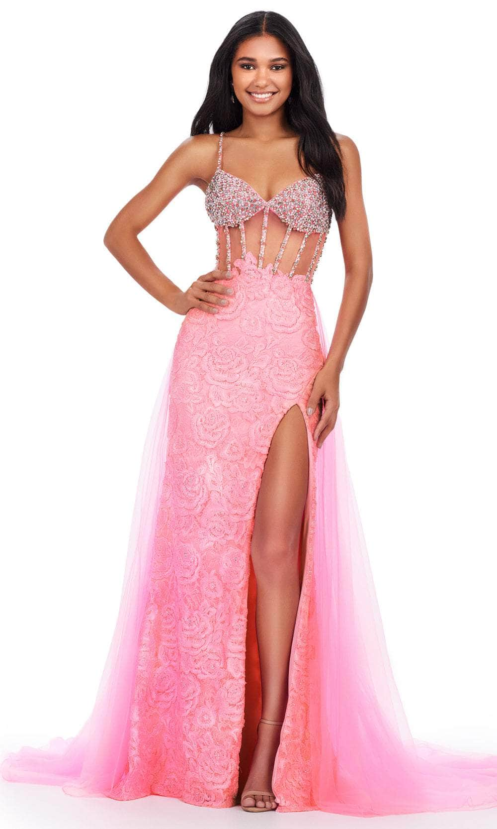 Image of Ashley Lauren 11517 - Beaded Sleeveless Prom Gown