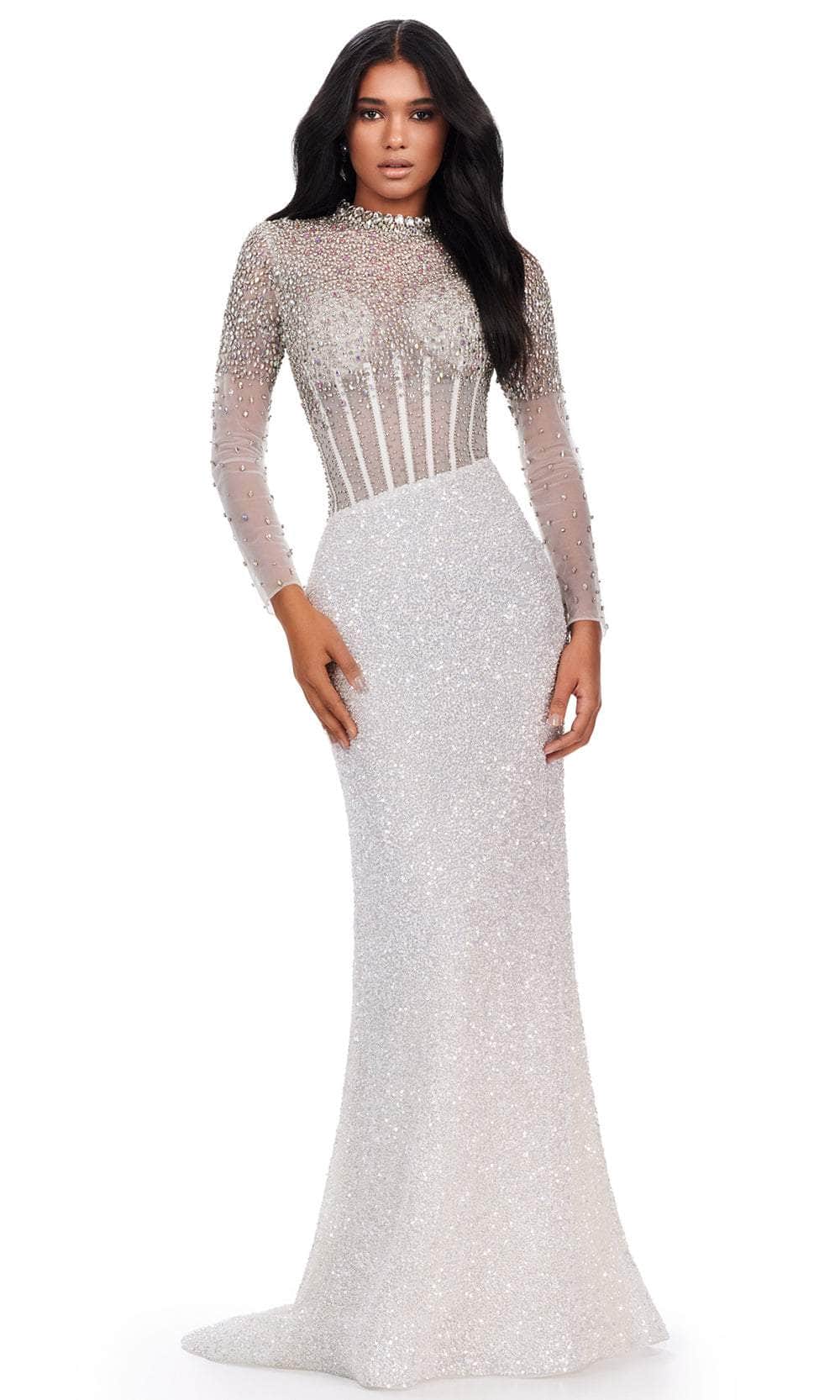 Image of Ashley Lauren 11522 - Illusion Bustier Prom Dress