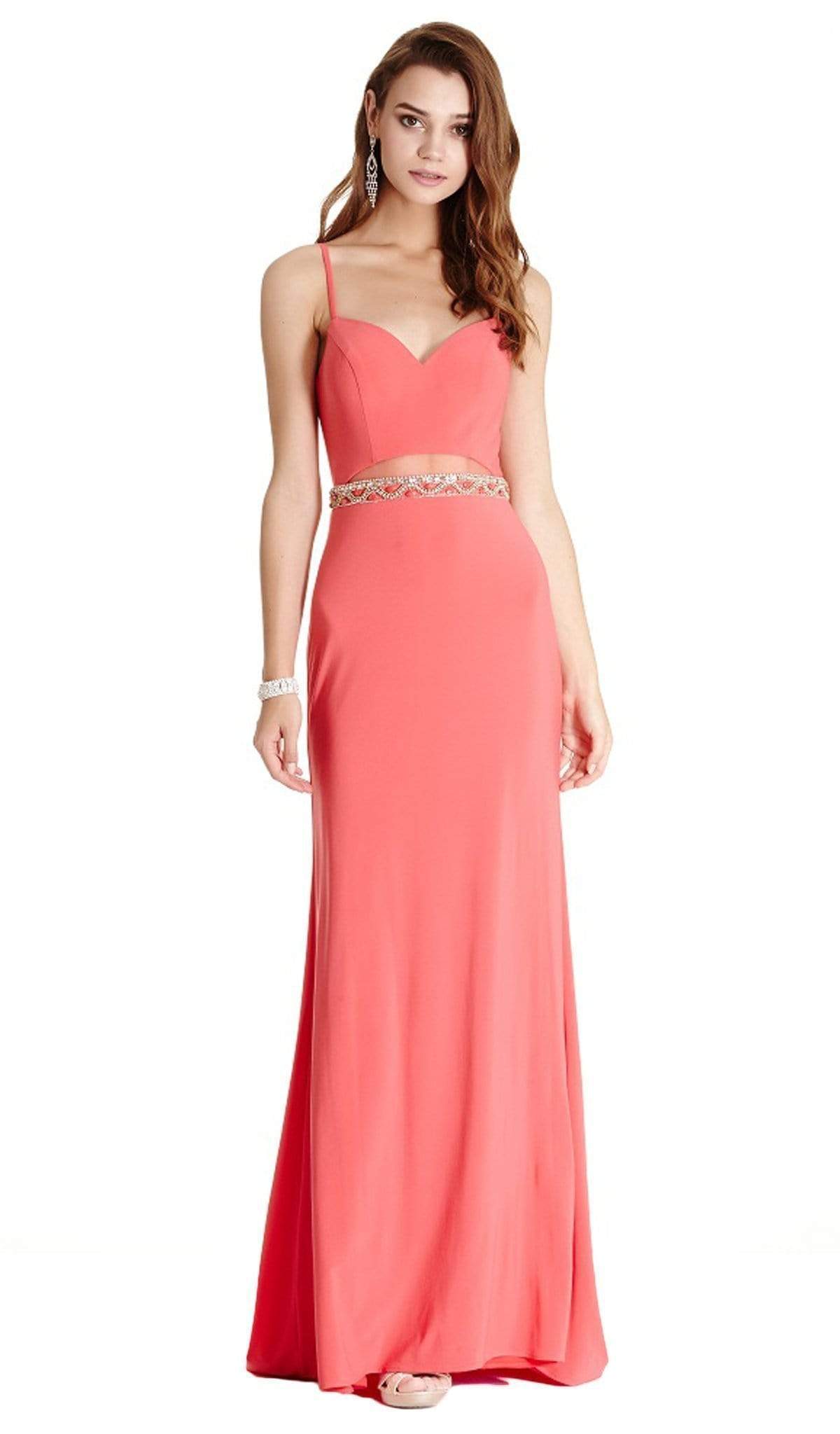 Image of Aspeed Design - Embellished Sweetheart Sheath Prom Dress