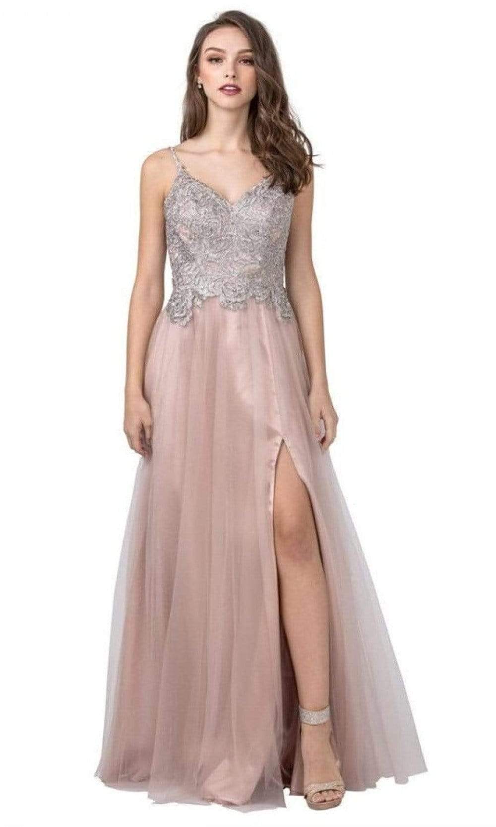 Image of Aspeed Design - L2447 Embroidered Bod Glittery A-Line Gown