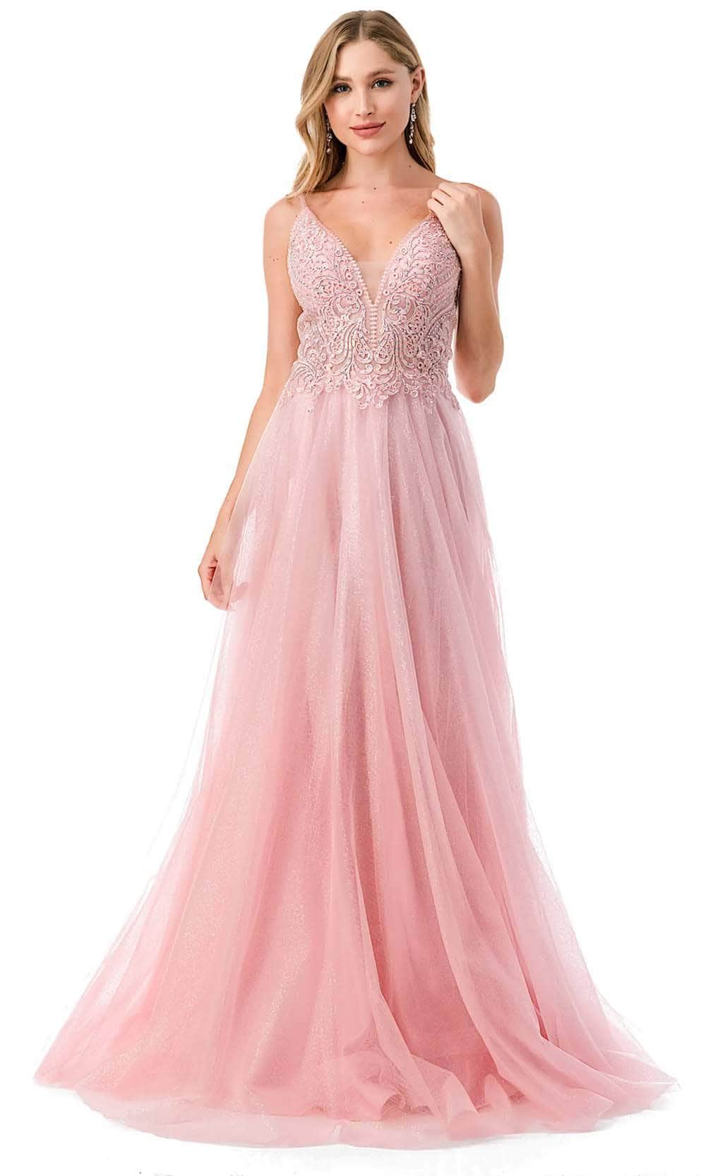 Image of Aspeed Design L2688 - Shimmer Tulle Prom Dress