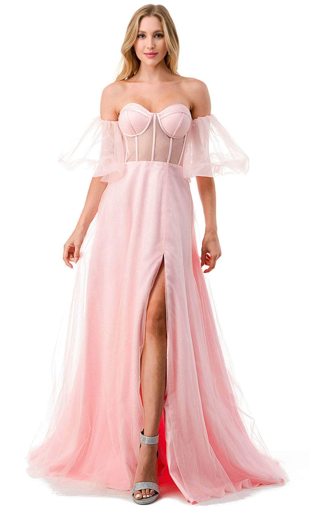 Image of Aspeed Design L2793B - Sweetheart Illusion Corset Evening Gown