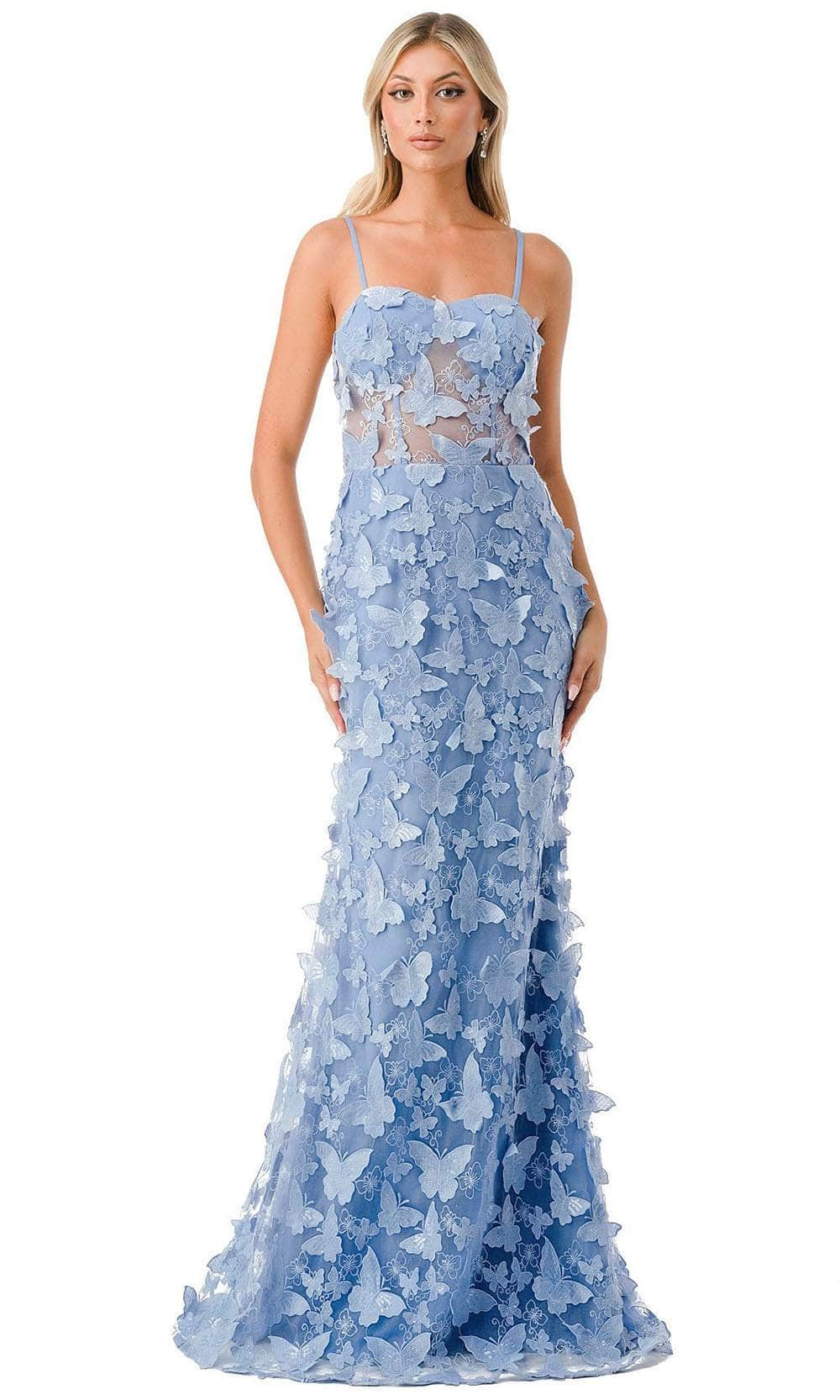 Image of Aspeed Design L2801F - Butterfly Applique Prom Dress