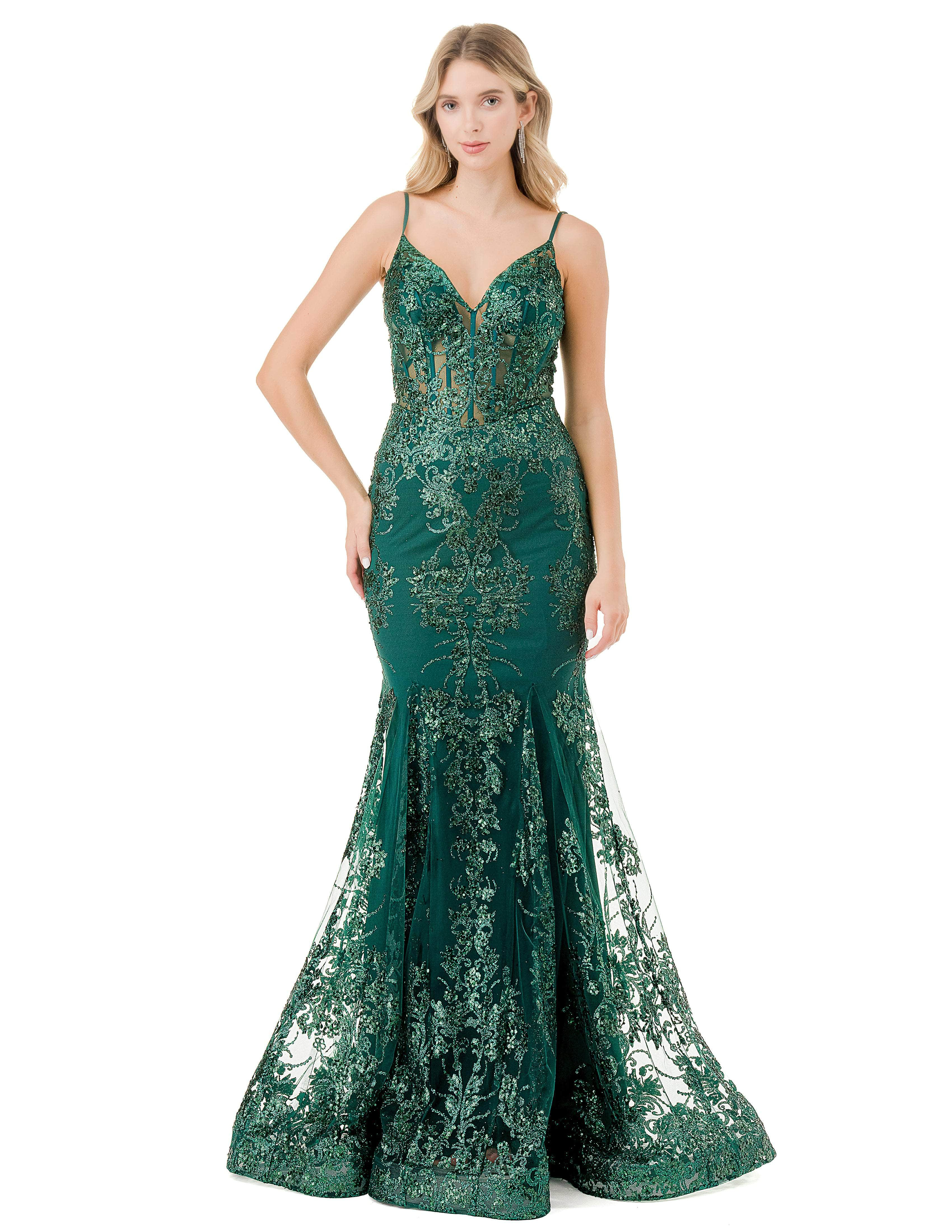 Image of Aspeed Design L2820W - Corset Bodice Mermaid Evening Gown