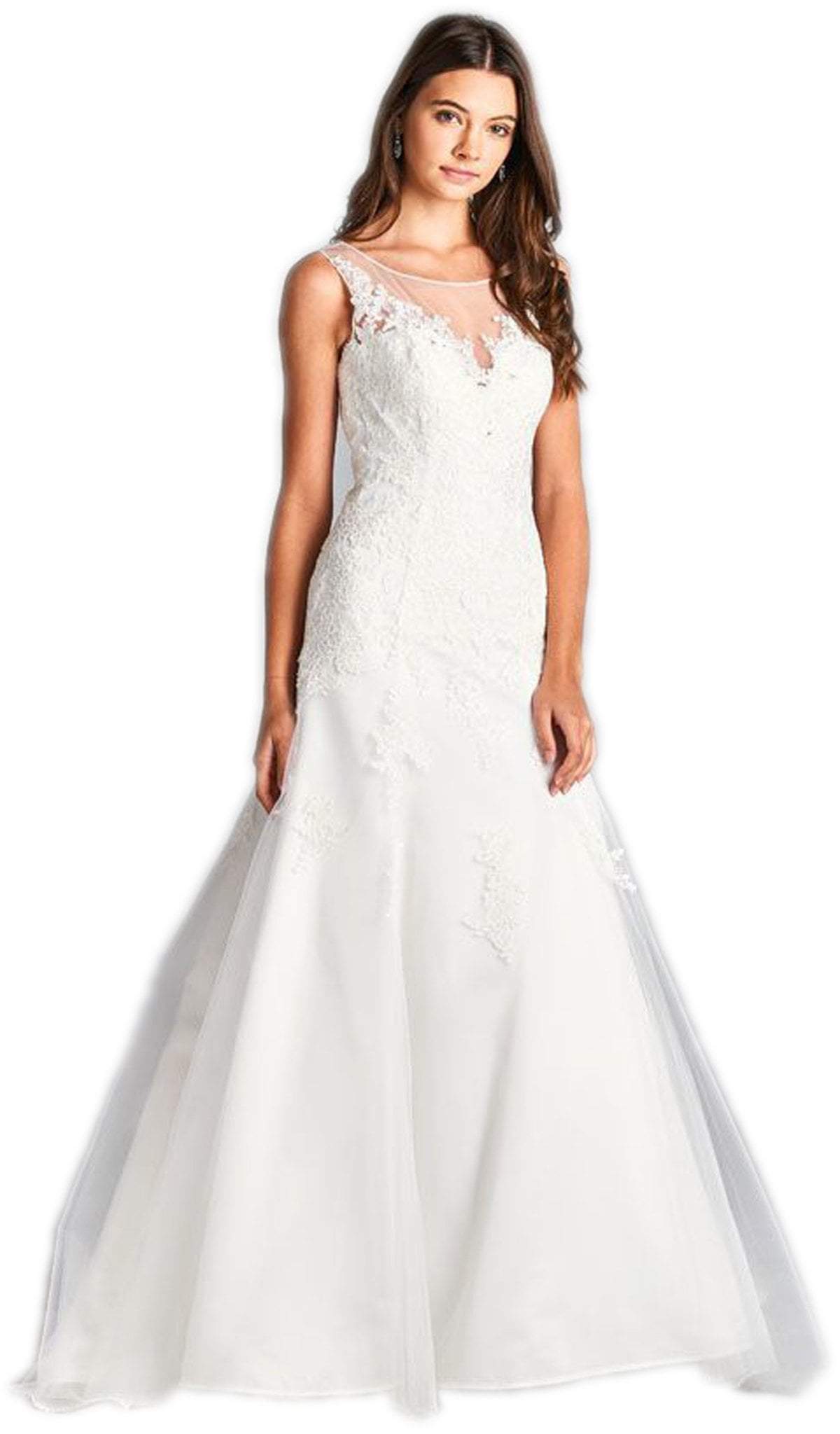Image of Aspeed Design - Lace Applique A-line Wedding Gown