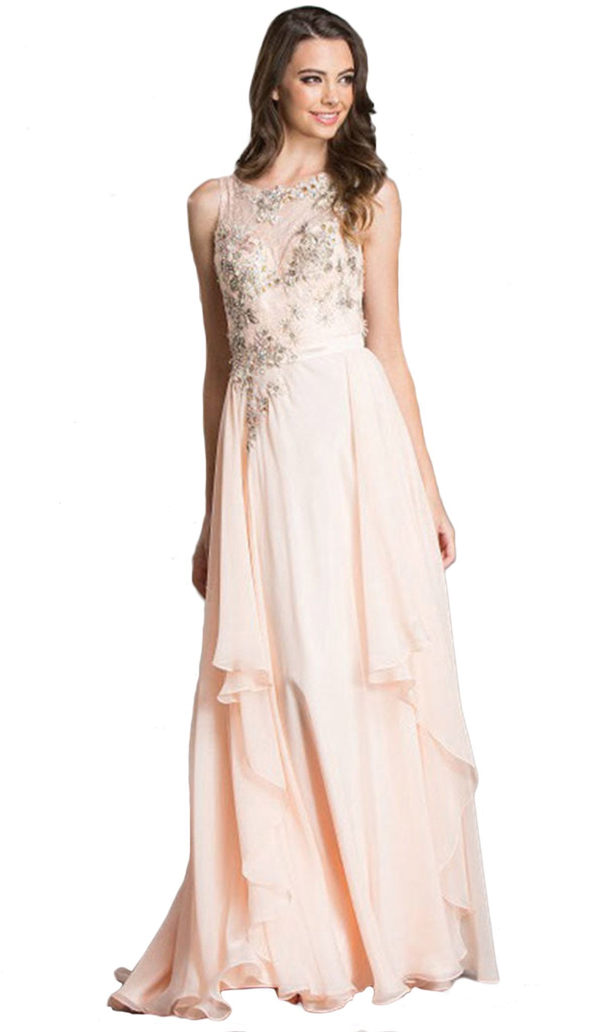 Image of Aspeed Design - Long Flowy A-Line Prom Dress