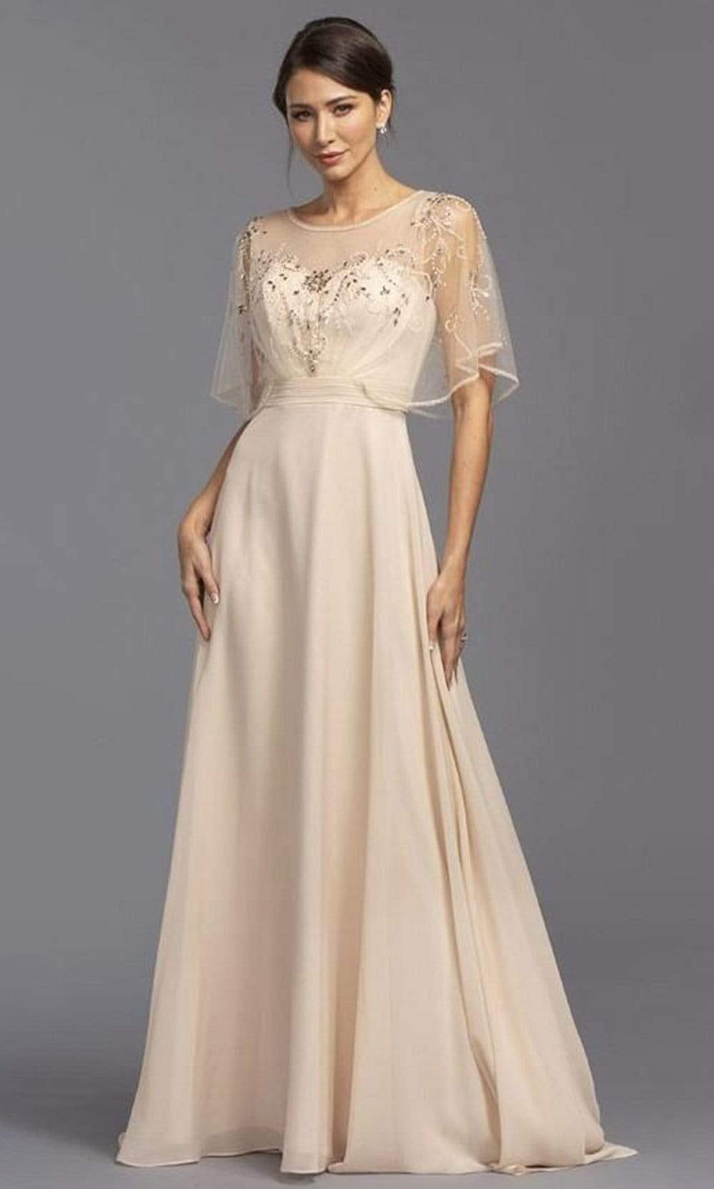 Image of Aspeed Design - M2276 Modest Feminine Soft A-Line Dress