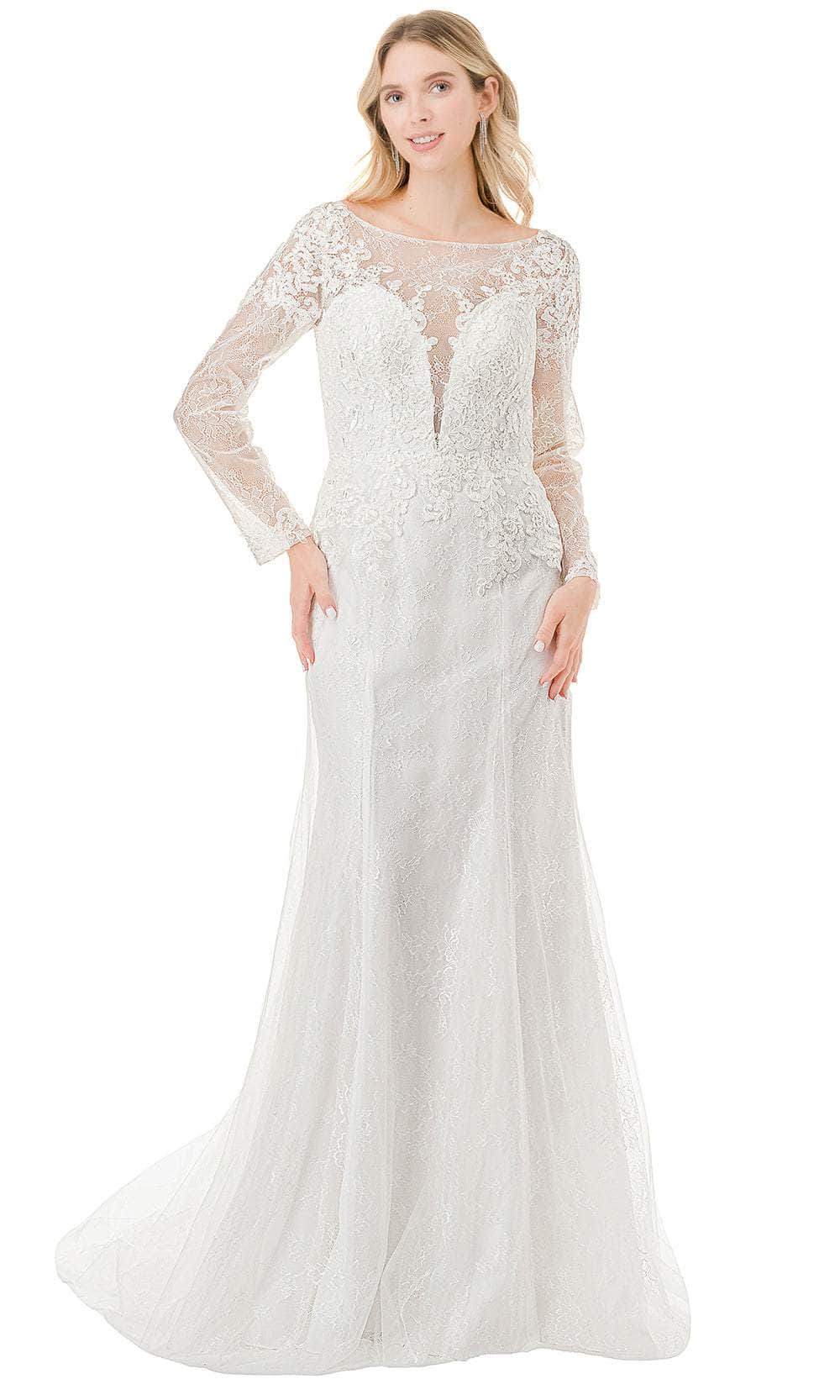 Image of Aspeed Design MS0028 - Illusion V-Back Lace Bridal Dress