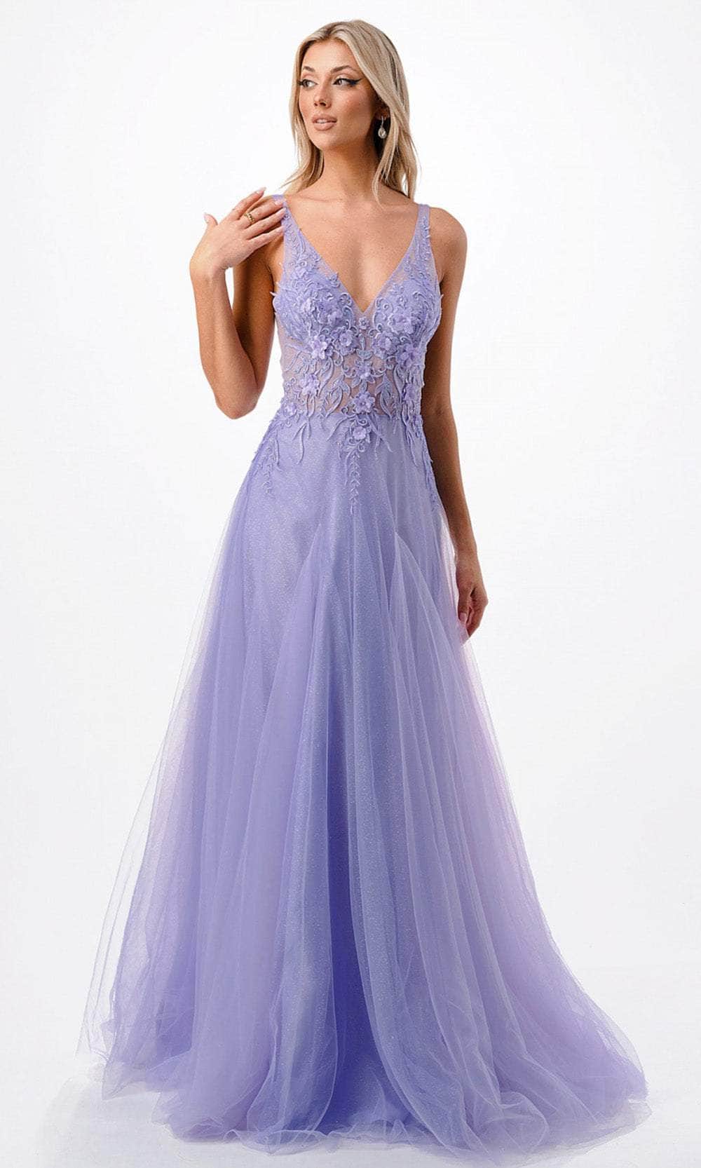 Image of Aspeed Design P2109 - Embroidered A-Line Prom Dress