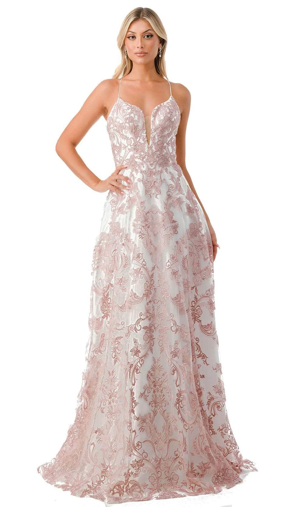 Image of Aspeed Design P2208 - Embroidered A-Line Prom Dress