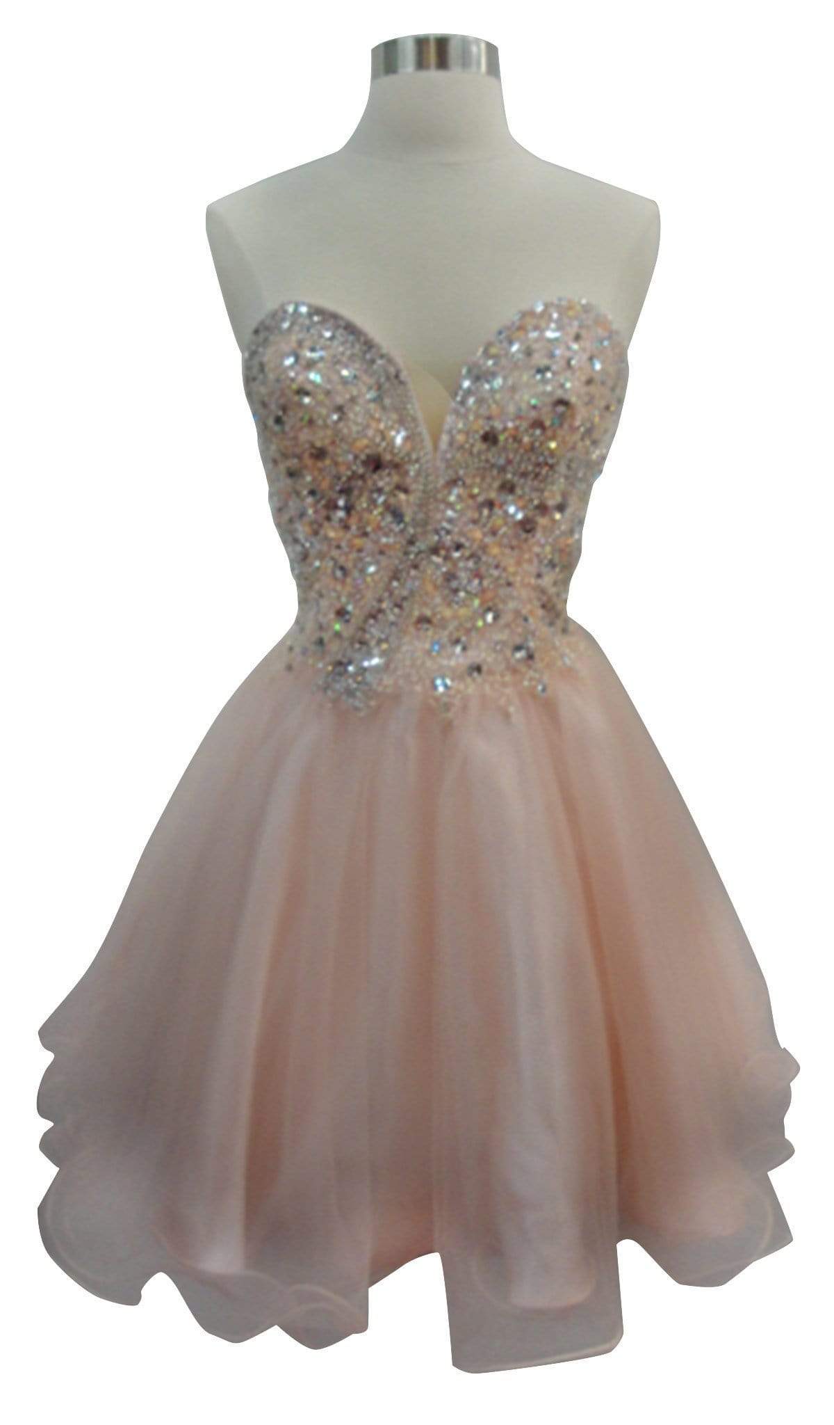 Image of Aspeed Design - Strapless Glittering A-line Homecoming Dress