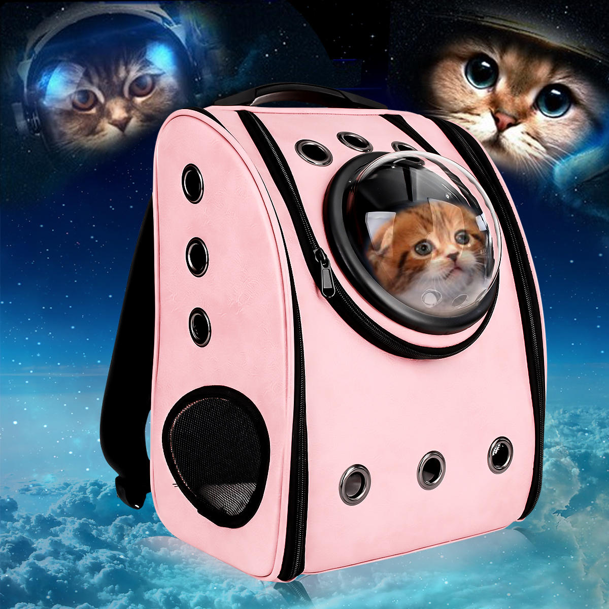 Image of Astronaut Capsule Breathable Pet Puppy Cat Travel Bag Space Carrier Bag