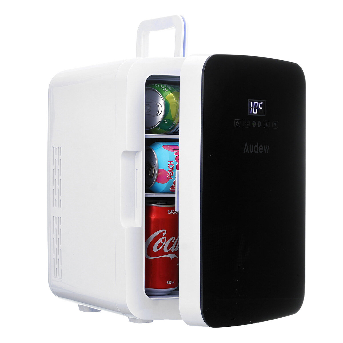 Image of Audew 10L Mini Car Refrigerator Fridge With Smart Thermostat LCD Touch ScreenPortable For Home / Car