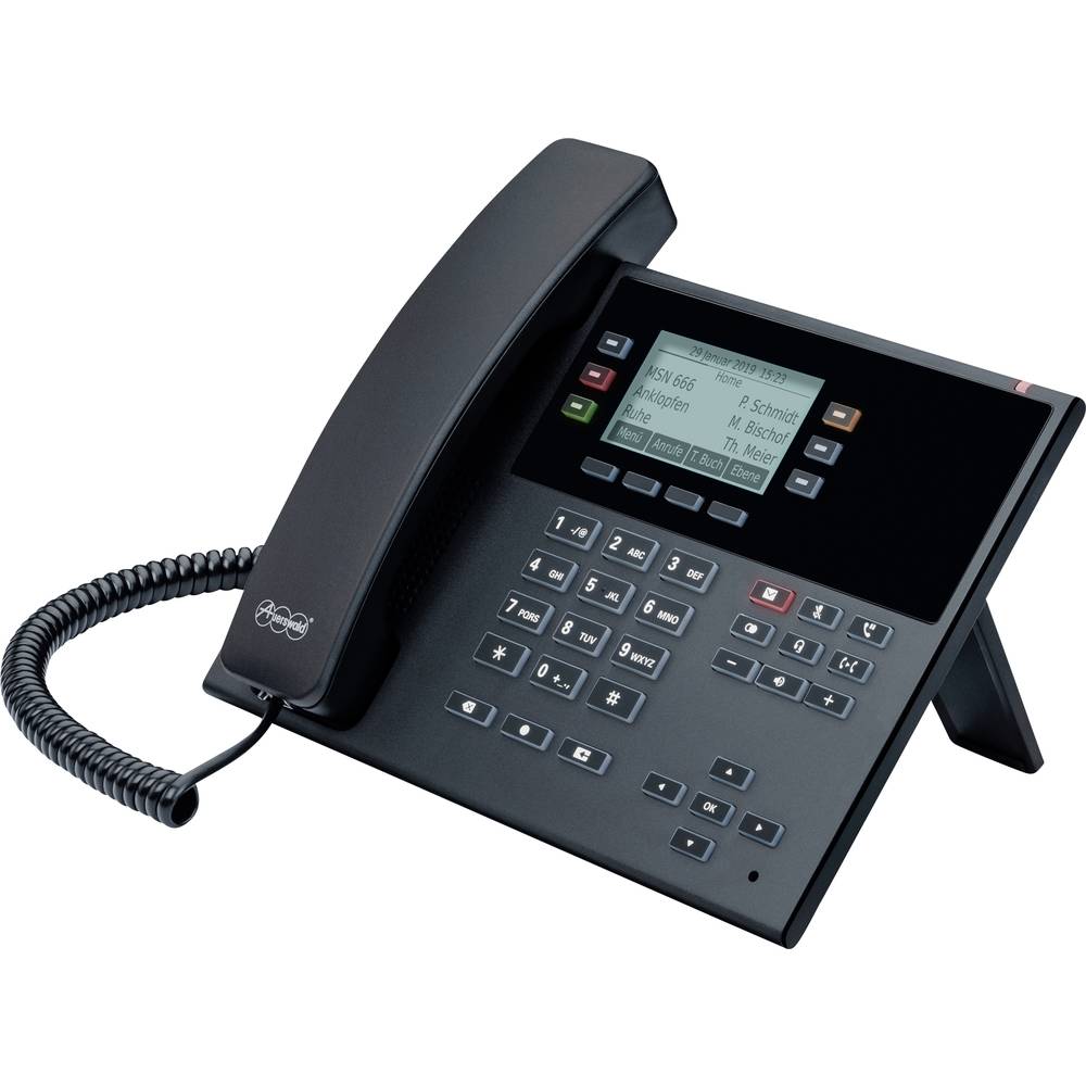 Image of Auerswald COMfortel D-110 Corded VoIP Hands-free Headset connection Visual call notification PoE Graphics display