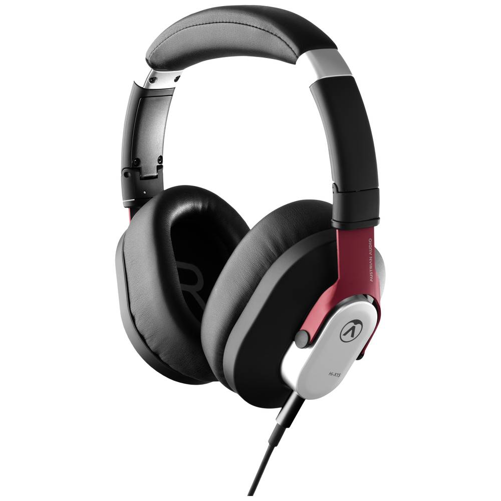 Image of Austrian Audio Hi-X15 Hi-Fi Over-ear headphones Corded (1075100) Black Foldable Tiltable ear pads