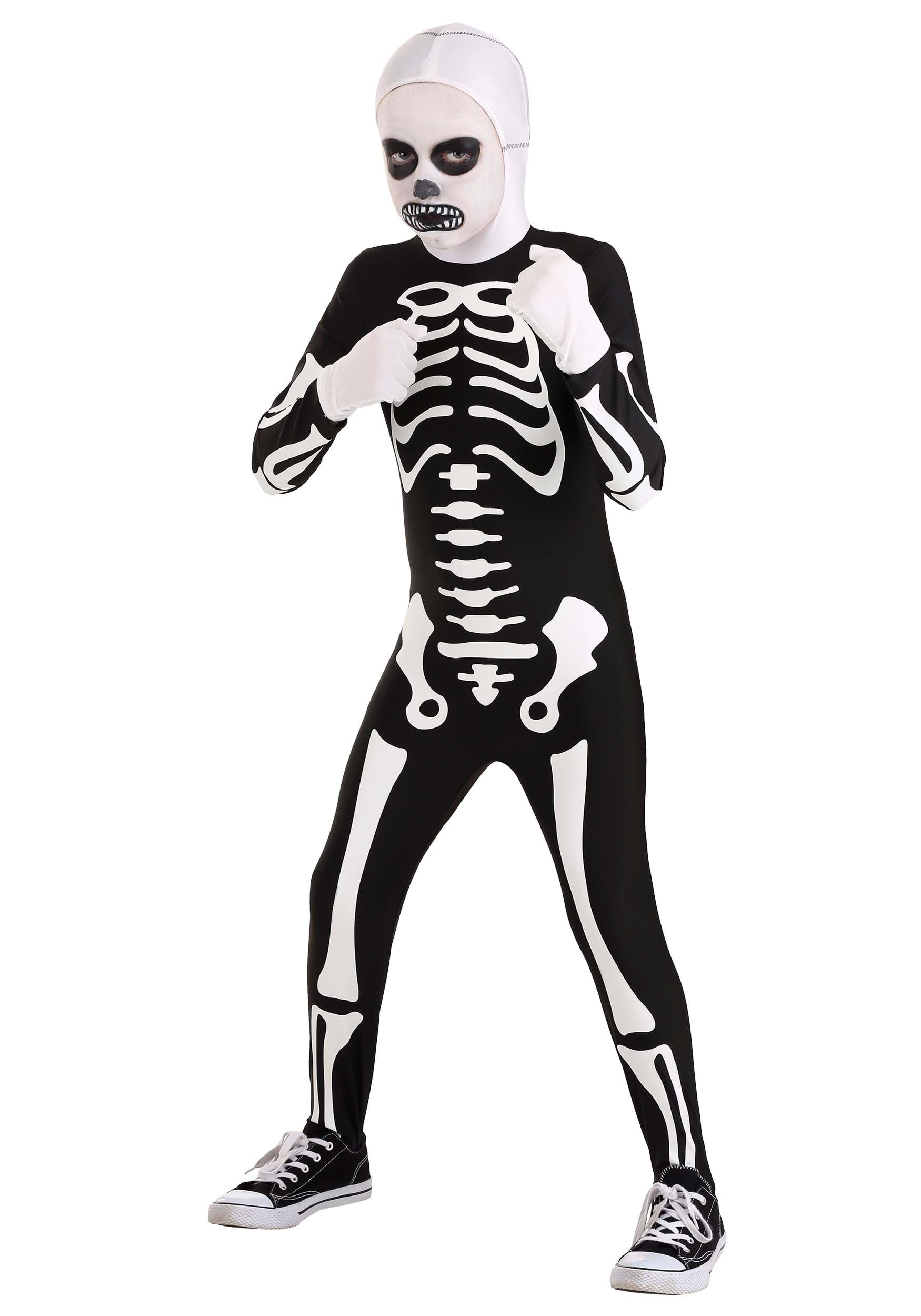 Image of Authentic Karate Kid Skeleton Kid's Suit | Exclusive Costumes ID FUN2221CH-L