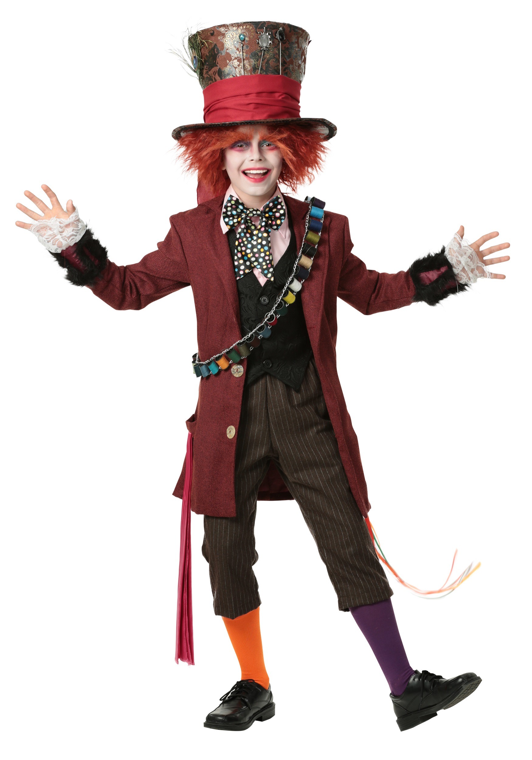 Image of Authentic Kid's Mad Hatter Costume | Mad Hatter Halloween Costumes ID FUN2185CH-M