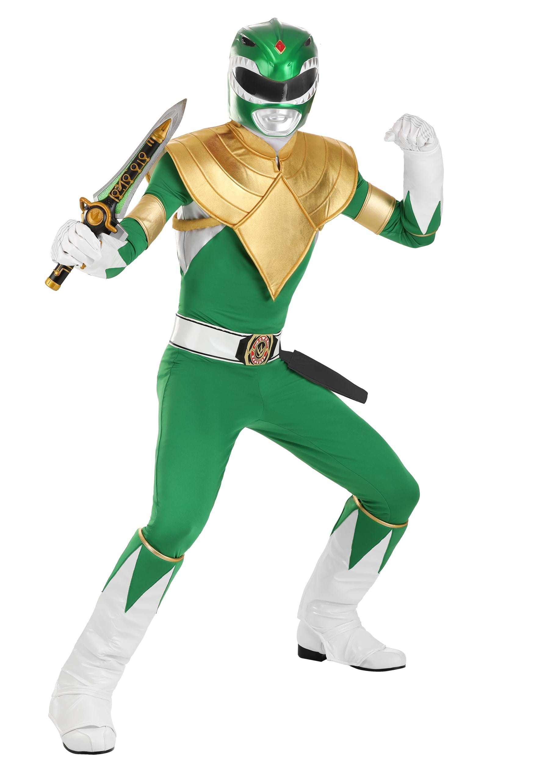 Image of Authentic Power Rangers Green Ranger Adult Costume ID FUN2198AD-S