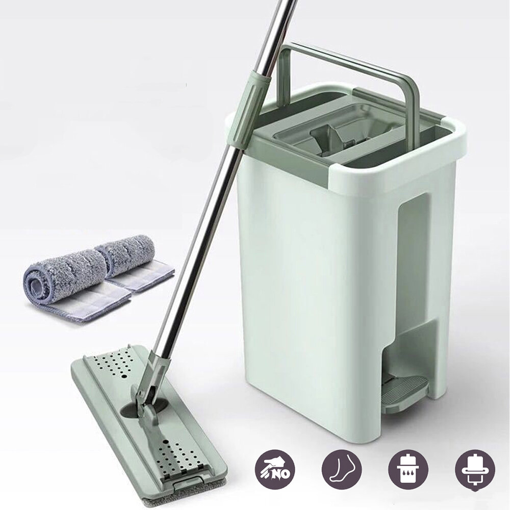 Image of Automatic Spin Mop Dry & Wet 360° Roatation Dust Fast Dry Flat Mop Floor Cleaner
