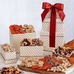 Image of Autumn Mixed Nuts Gift Tower