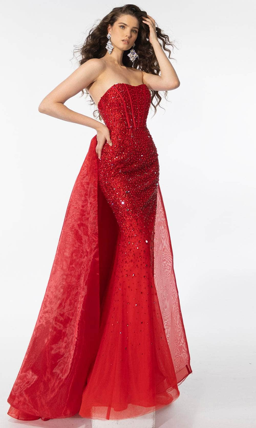 Image of Ava Presley 39230 - Sweetheart Beaded Corset Prom Gown