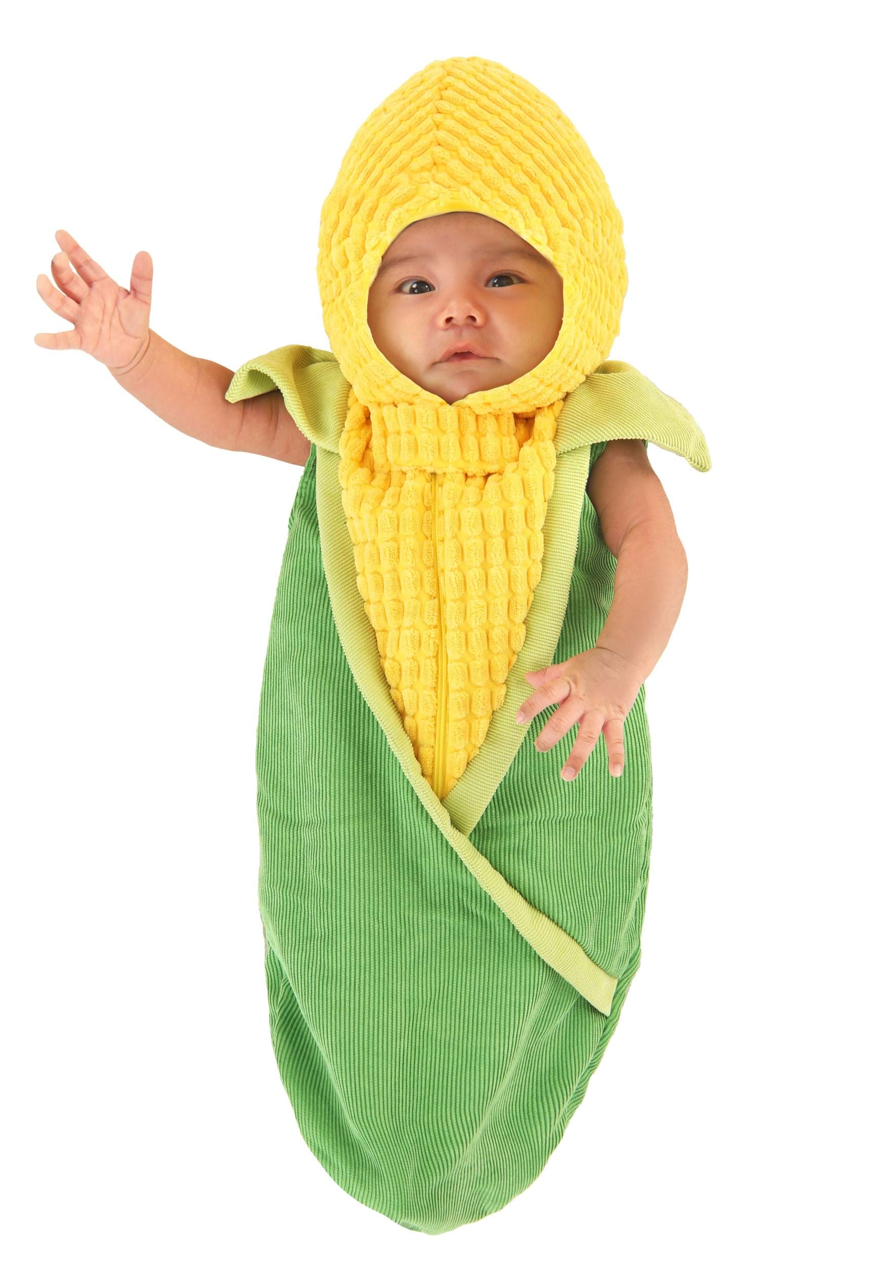 Image of Aww Shucks Corn on the Cob Costume Bunting ID FUN5295IN-0/3mo