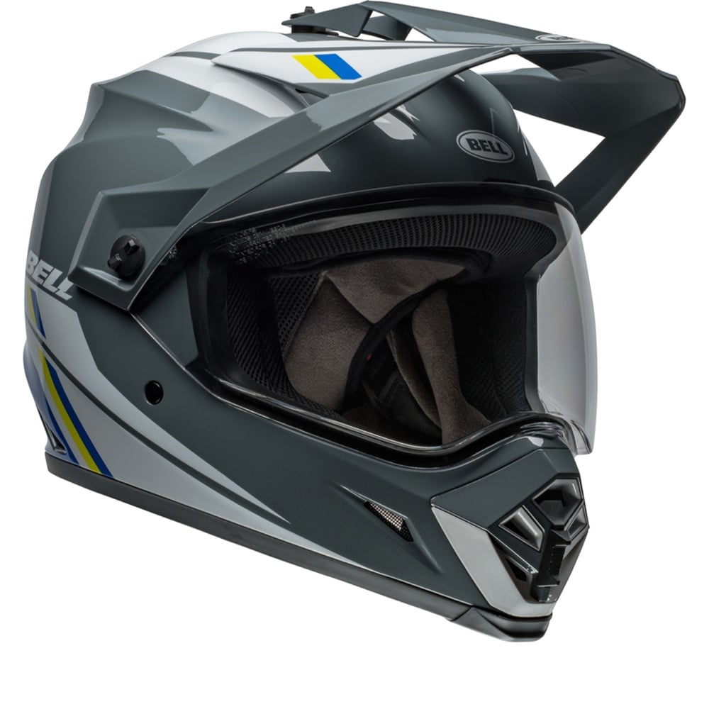 Image of BELL MX-9 Adventure MIPS Alpine Gray Blue Adventure Helmet Size XL ID 196178102506