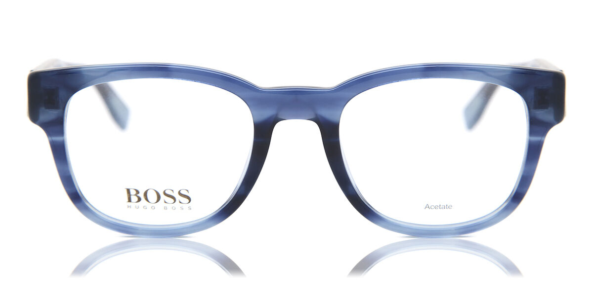 Image of BOSS Boss 0738 K94 49 Lunettes De Vue Homme Bleues (Seulement Monture) FR