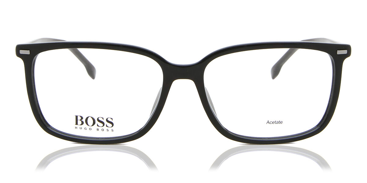 Image of BOSS Boss 1217/F Asian Fit 807 57 Svarta Glasögon (Endast Båge) Män SEK