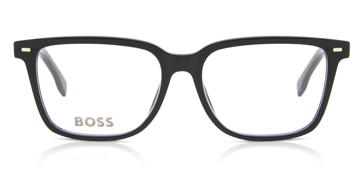 Image of BOSS Boss 1480/F Asian Fit 807 55 Svarta Glasögon (Endast Båge) Män SEK