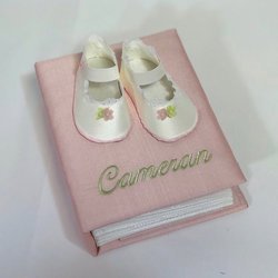 Image of Baby Shoes Personalized Baby Photo Album - Small