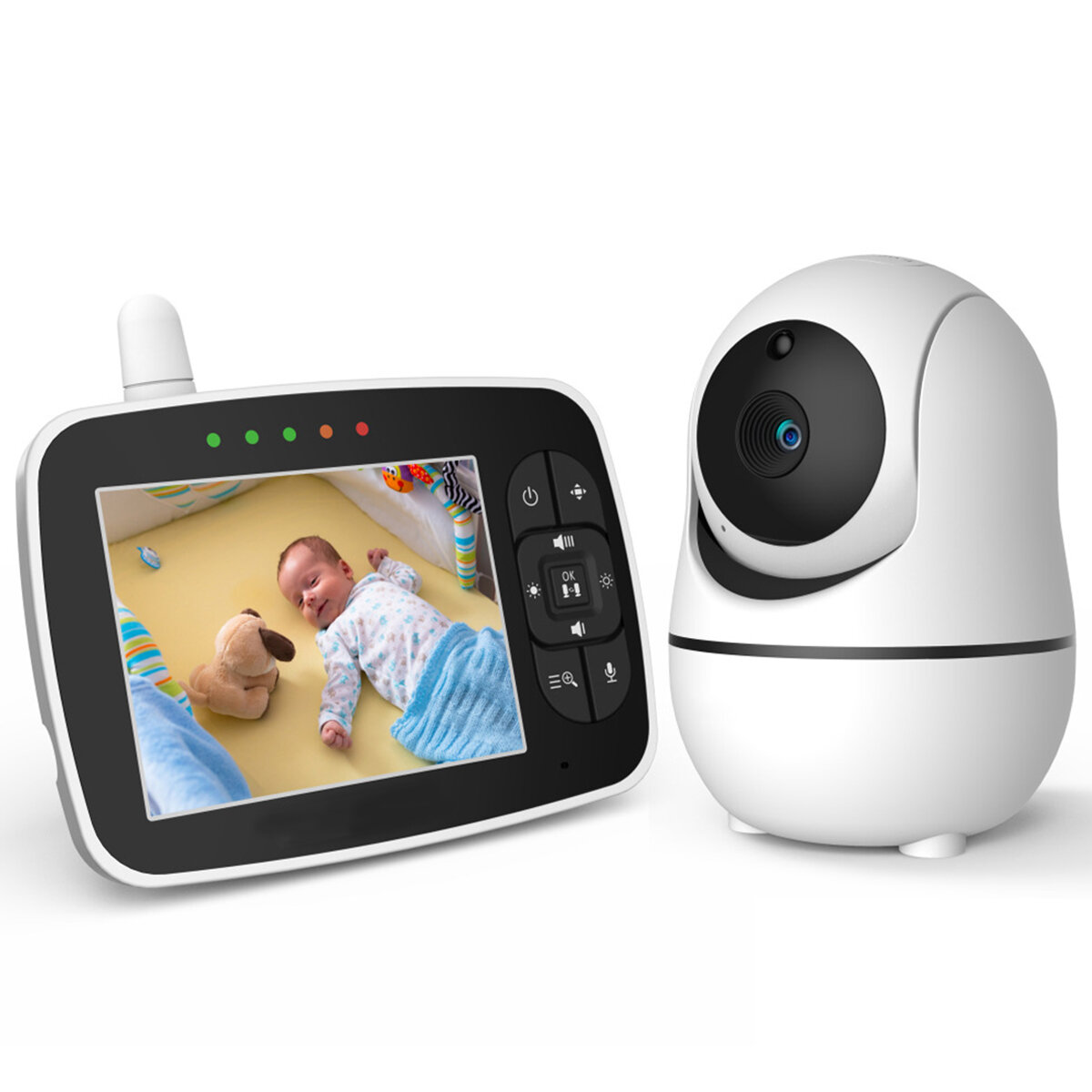 Image of Baby monitor with camera 24Ghz 35-inch LCD digital screen and night vision cameraDual-intercom function sound activat