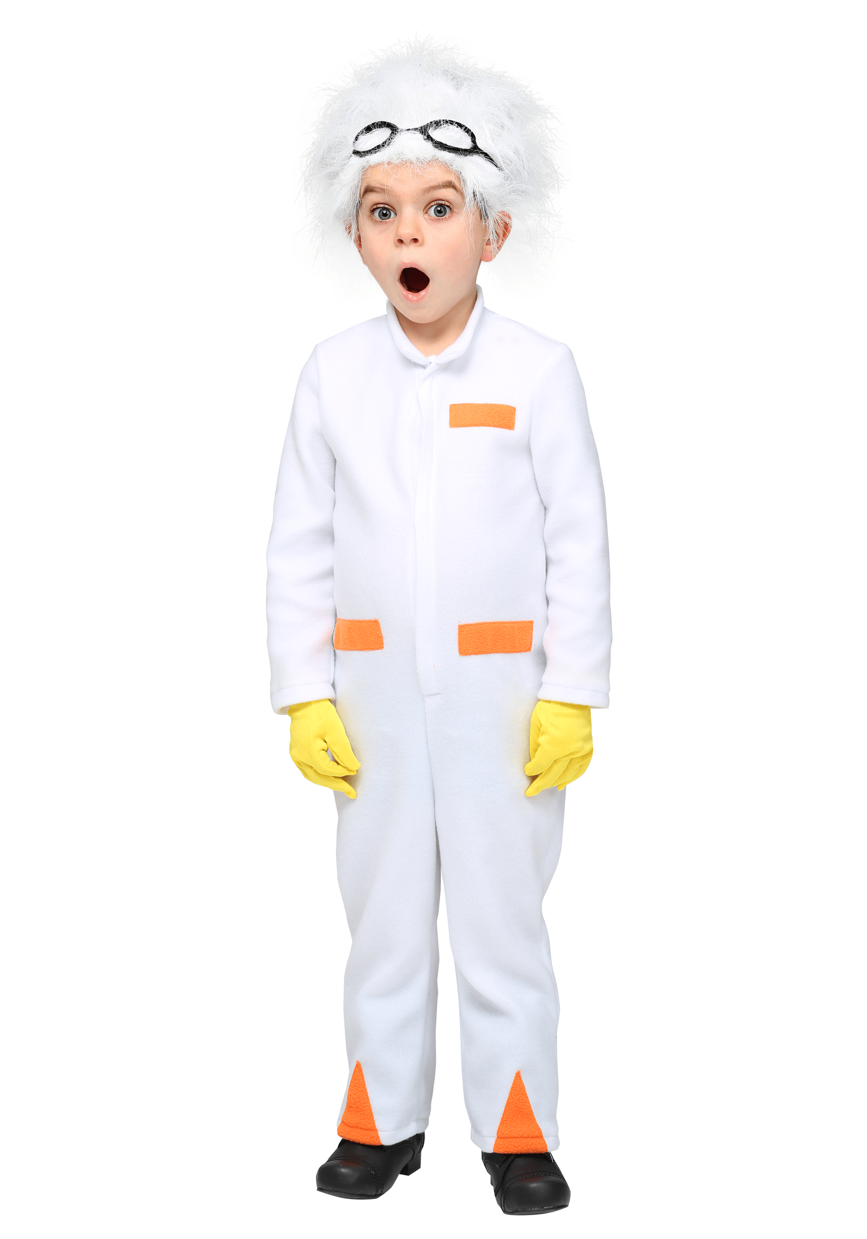 Image of Back to the Future Toddler Doc Brown Costume ID BTF2256TD-12mo