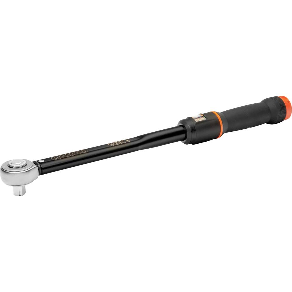 Image of Bahco 74WR-200 Torque wrench Ratcheting Incl through square drive Slipping 1/2 (125 mm) 40 - 200 Nm