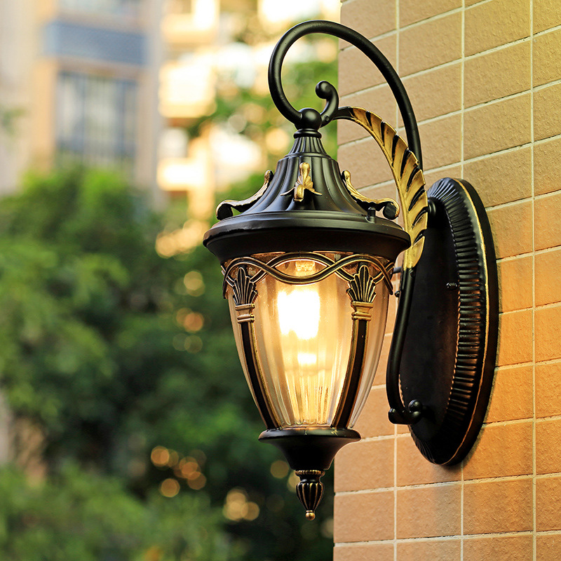 Image of Balcony Waterproof Wall Lamps European Style Villa Garden Patio Outdoor Lights led Outdoor Lamp Park square