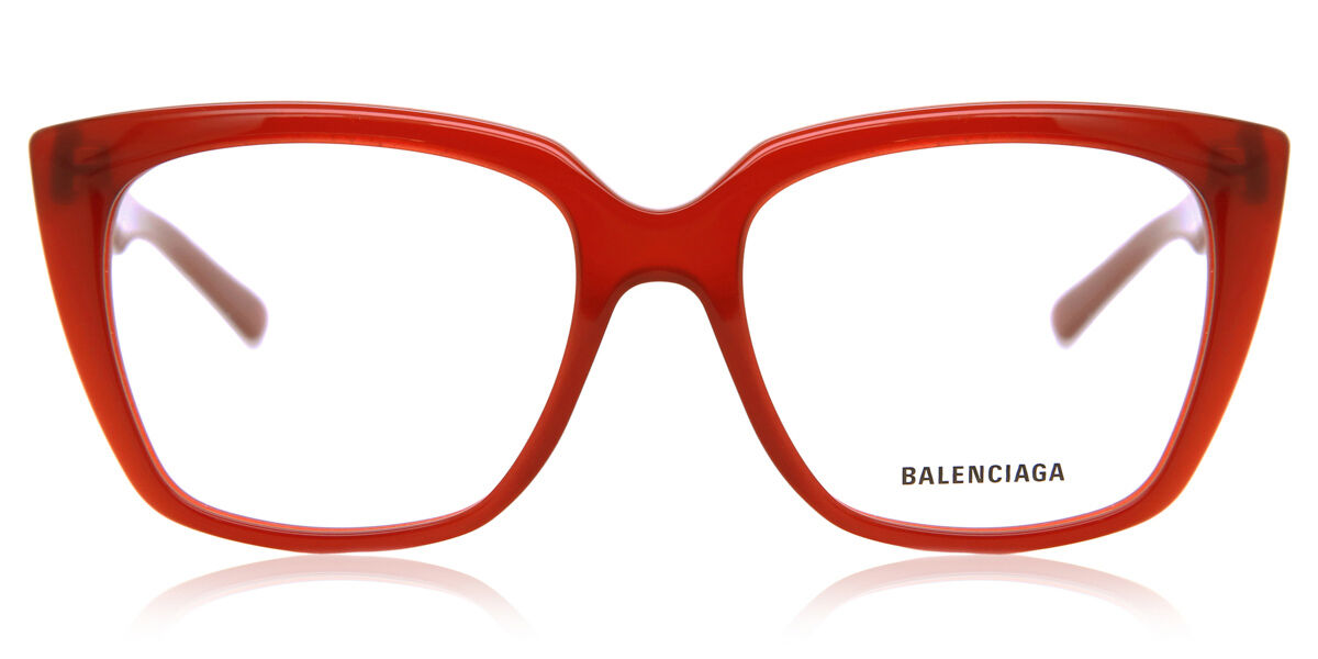 Image of Balenciaga BB0062O 004 53 Lunettes De Vue Femme Rouges (Seulement Monture) FR