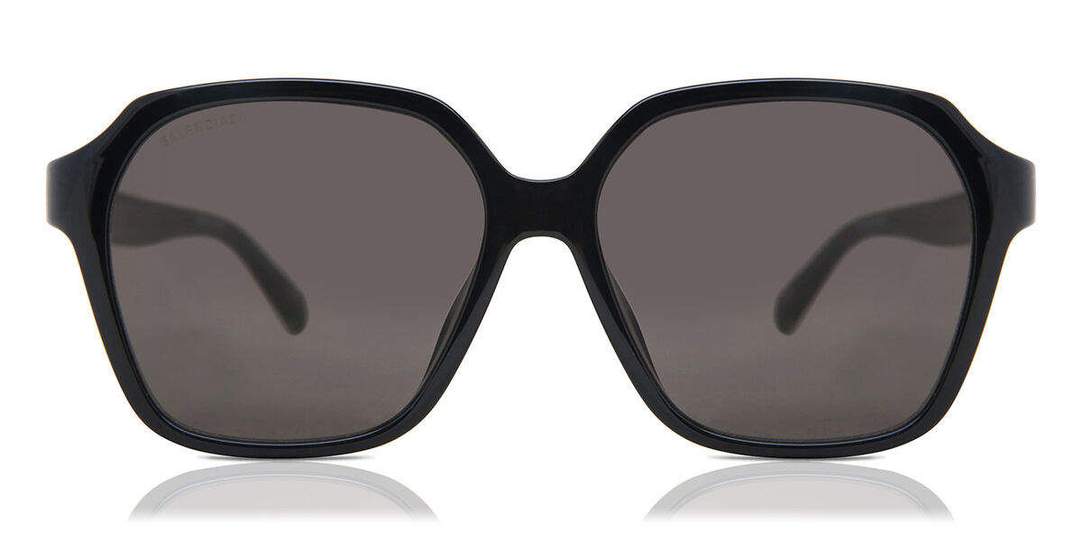 Image of Balenciaga BB0153SA Asian Fit 001 Óculos de Sol Pretos Masculino PRT