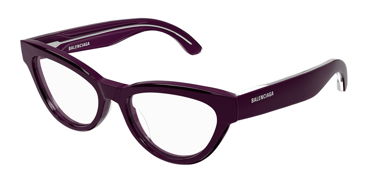 Image of Balenciaga BB0241O 003 Óculos de Grau Purple Feminino BRLPT