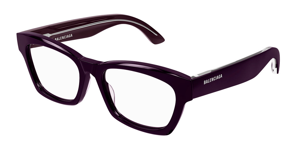 Image of Balenciaga BB0242O 007 Óculos de Grau Purple Masculino BRLPT