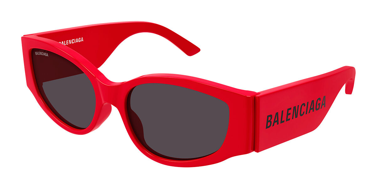 Image of Balenciaga BB0258S Asian Fit 006 Óculos de Sol Vermelhos Feminino PRT