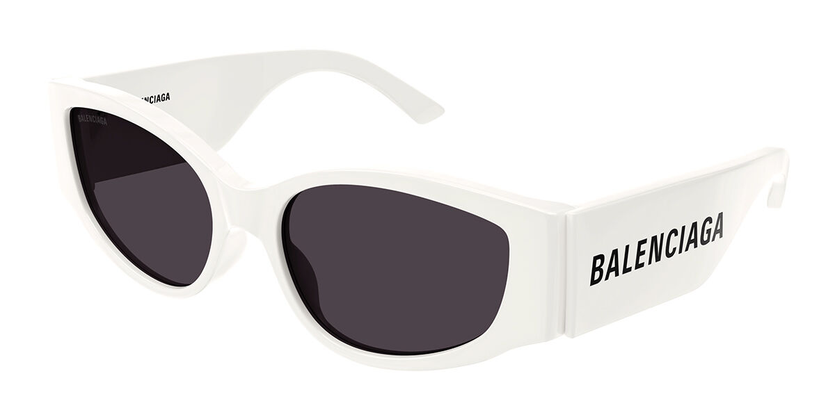 Image of Balenciaga BB0258S Asian Fit 012 Óculos de Sol Brancos Feminino PRT