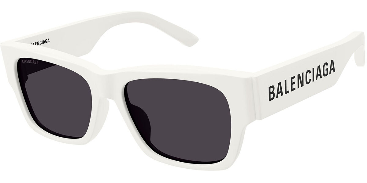 Image of Balenciaga BB0262SA Asian Fit 003 Óculos de Sol Masculino Brancos BRLPT