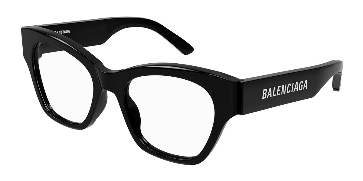 Image of Balenciaga BB0263O Formato Asiático 001 Óculos de Grau Pretos Feminino BRLPT