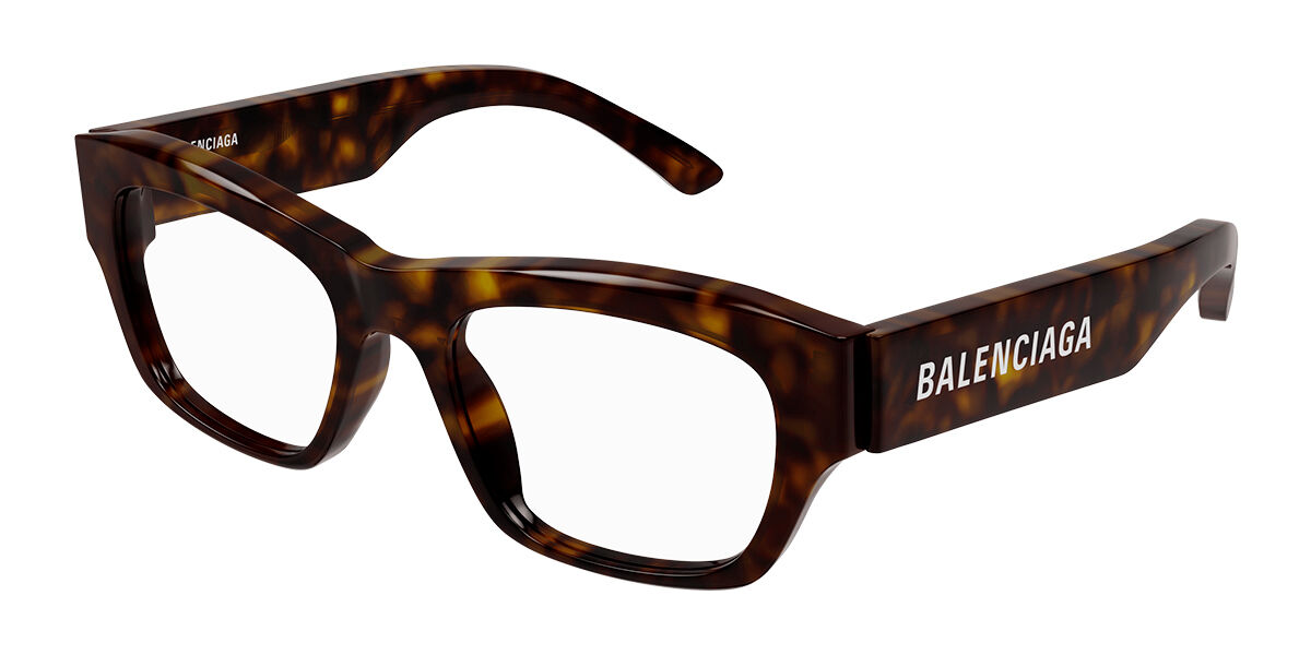 Image of Balenciaga BB0264O Asian Fit 002 Óculos de Grau Tortoiseshell Masculino PRT