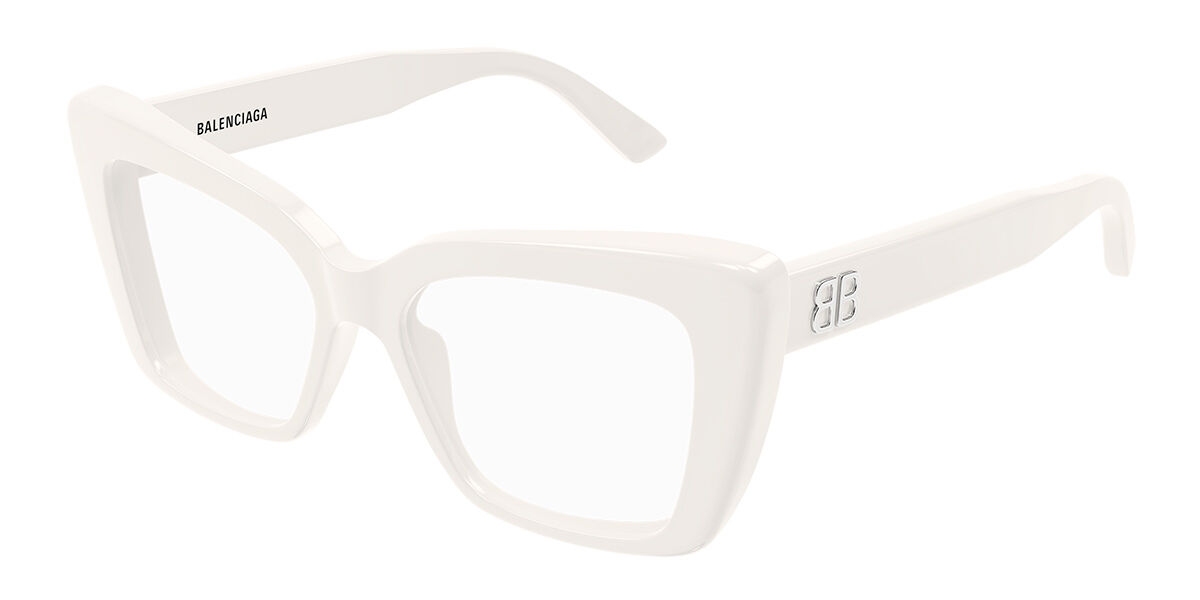 Image of Balenciaga BB0297O Asian Fit 003 Óculos de Grau Brancos Feminino PRT