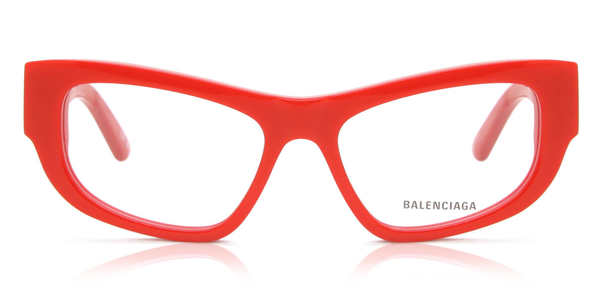 Image of Balenciaga BB0303O 004 53 Lunettes De Vue Femme Rouges (Seulement Monture) FR