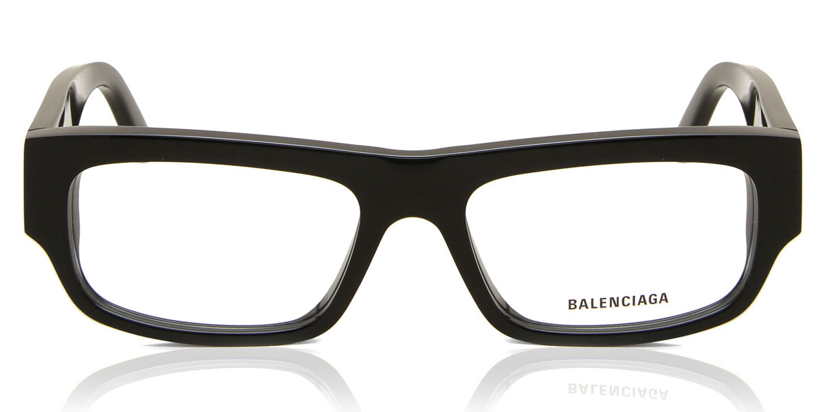 Image of Balenciaga BB0304O Asian Fit 001 53 Svarta Glasögon (Endast Båge) Män SEK